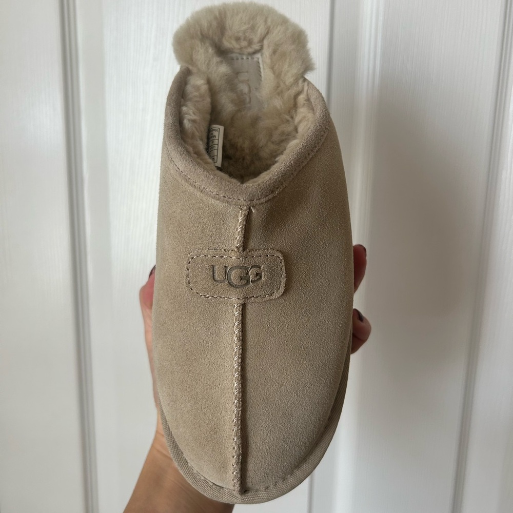 UGG Women's Beige Suede Slippers